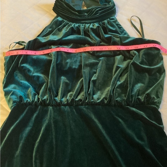 NWOT Eliza J Size 14 Mock Neck‎ Sleeveless Velvet Blouson Gown - Picture 8 of 12